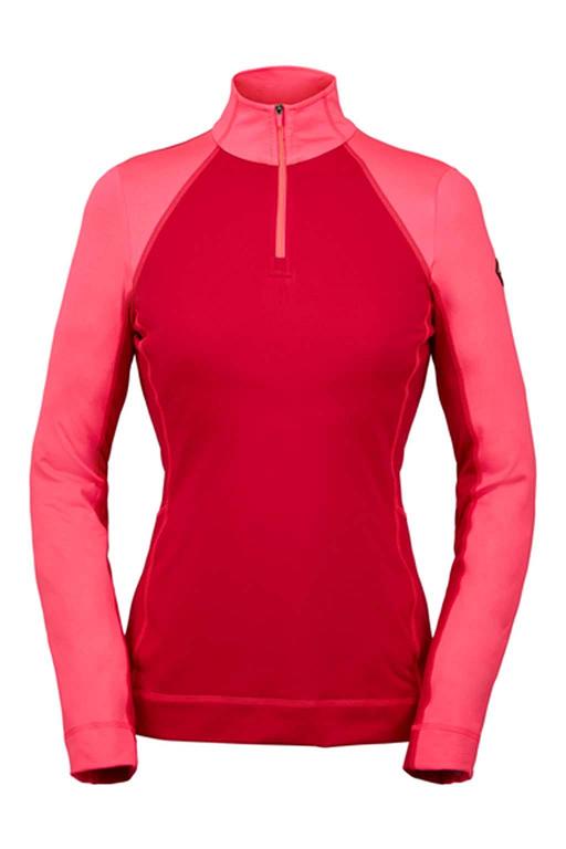 Top Spyder Savona Zip T-Neck Berry Para Mujer Mexico MX19426